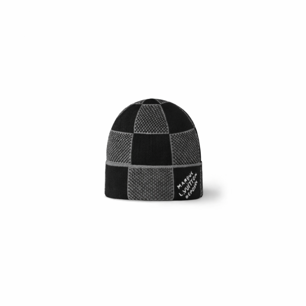 Bonnet LV Damier Black