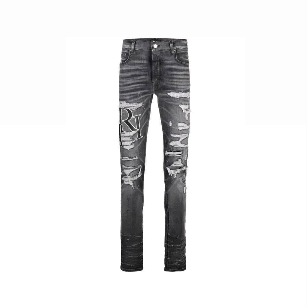 Jeans A black/grey